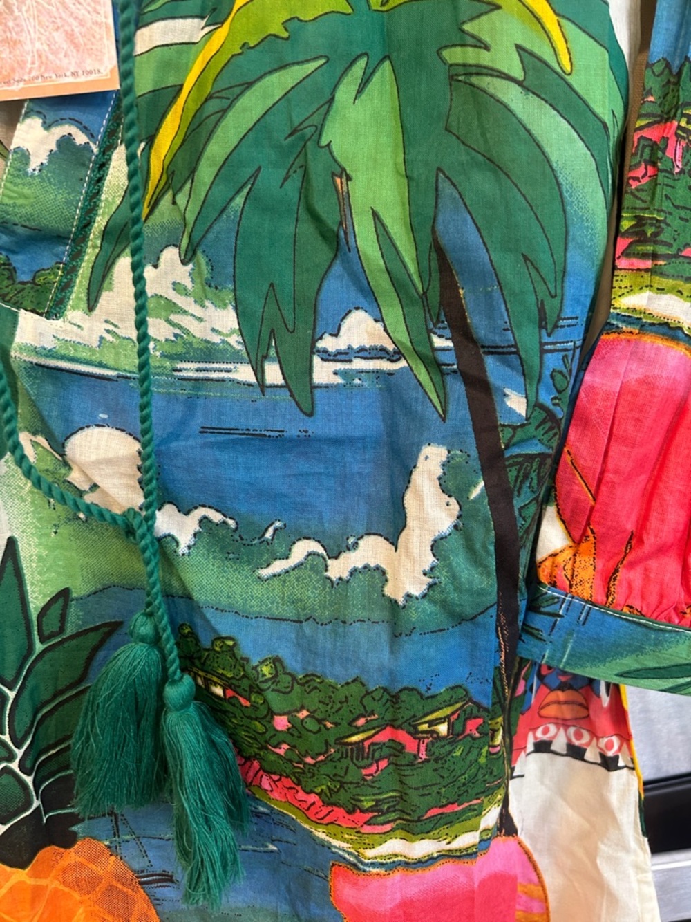 True Destinations Tropical Paradise Island Women's Swim Beach Coverup - Picture 4 of 5